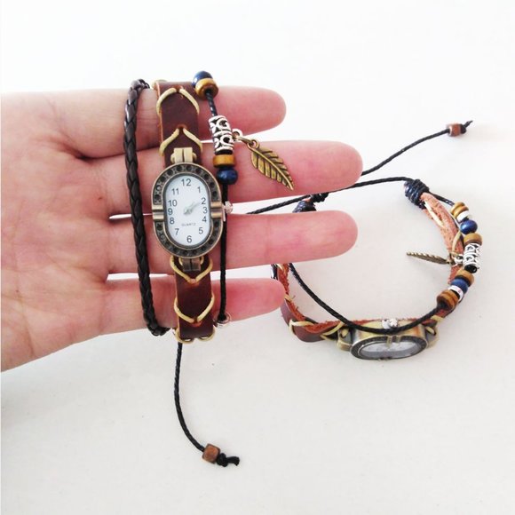 ✨✨BRAND NEW Preppy Leather Watch Women's Fashion Accessory - Picture 6 of 6